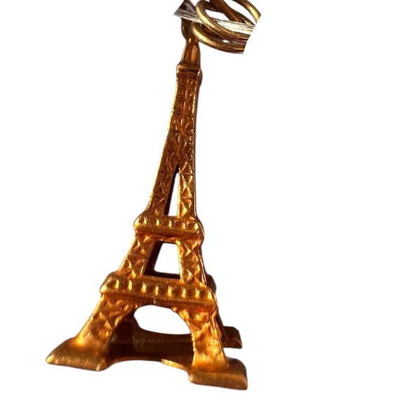 18k vintage 1950s charm collectible eiffel tower charm for charm bracelet - Picture 4 of 5